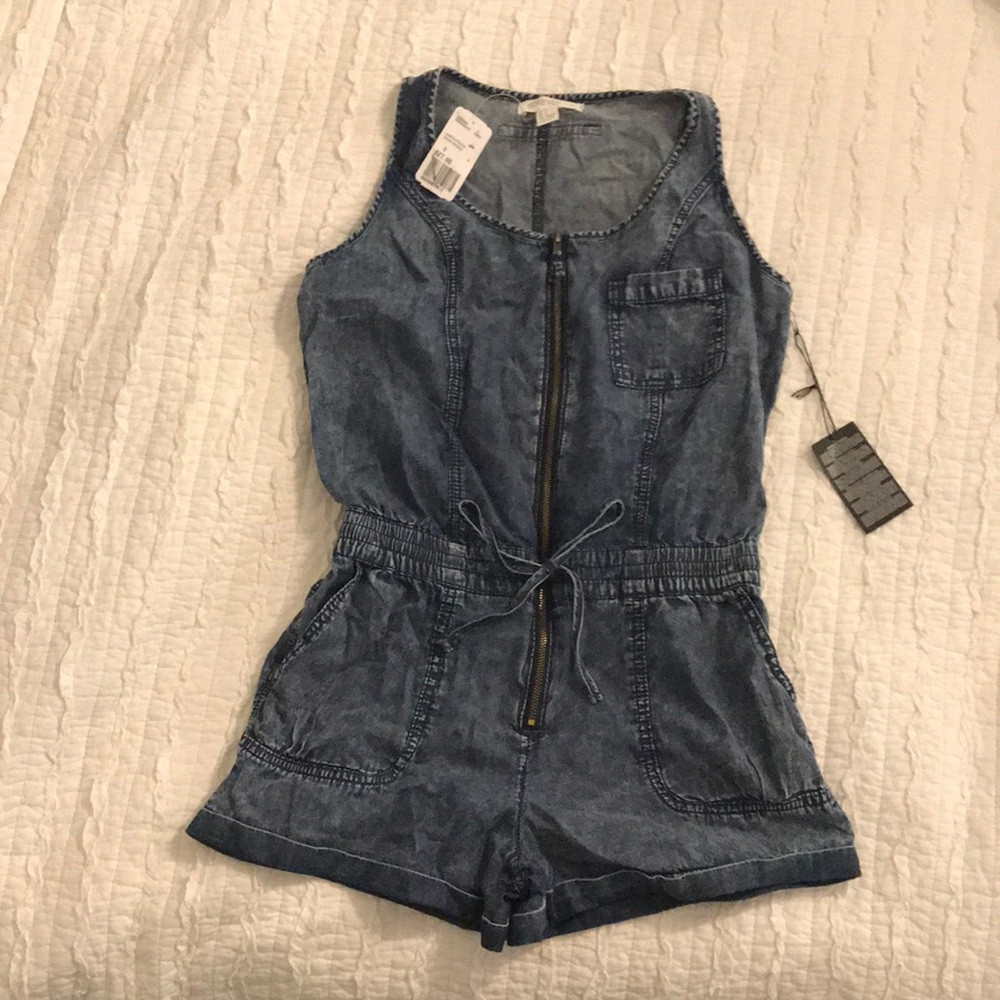 Denim romper